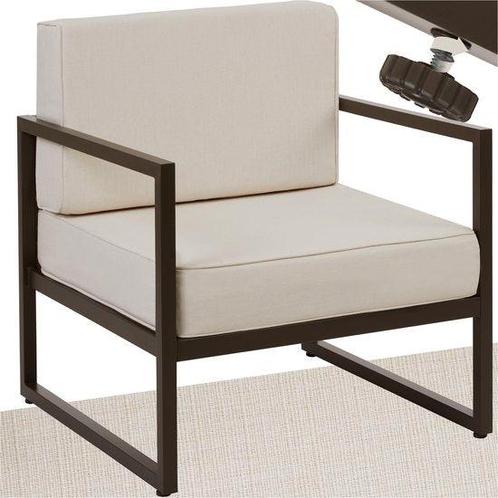Tweedekans | tectake® - Comosa Lounge fauteuil tuin -, Tuin en Terras, Tuinsets en Loungesets, Ophalen of Verzenden