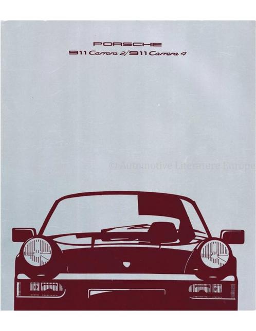 1990 PORSCHE 911 CARRERA BROCHURE FRANS, Boeken, Auto's | Folders en Tijdschriften