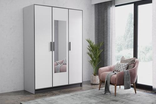 Kledingkast blanes 157 cm Zwart Wit 1 (Kledingkasten), Huis en Inrichting, Kasten | Kleerkasten, Nieuw, Overige houtsoorten, Verzenden
