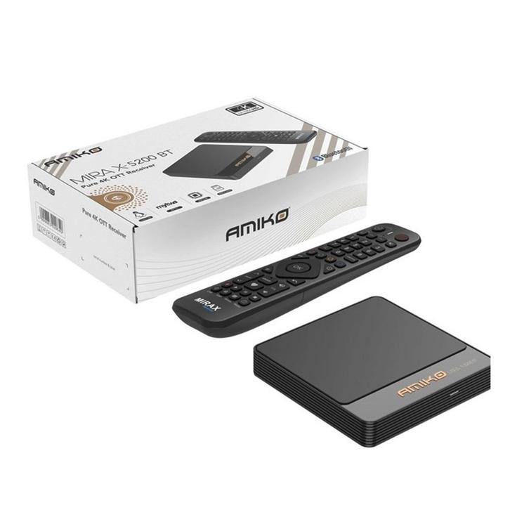 Amiko Mira X5200 BT - Linux TV mediastreamer - Bluetooth Ed, Télécoms, Émetteurs & Récepteurs, Neuf, Enlèvement ou Envoi
