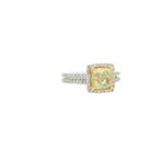 Bague - 18 carats Or blanc - 2.62ct. tw. Diamant (Couleur