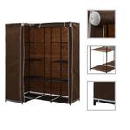 vidaXL Garde-robe dangle Marron 130x87x169 cm