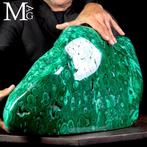 Bloc impressionnant de malachite naturelle - chef-dœuvre de