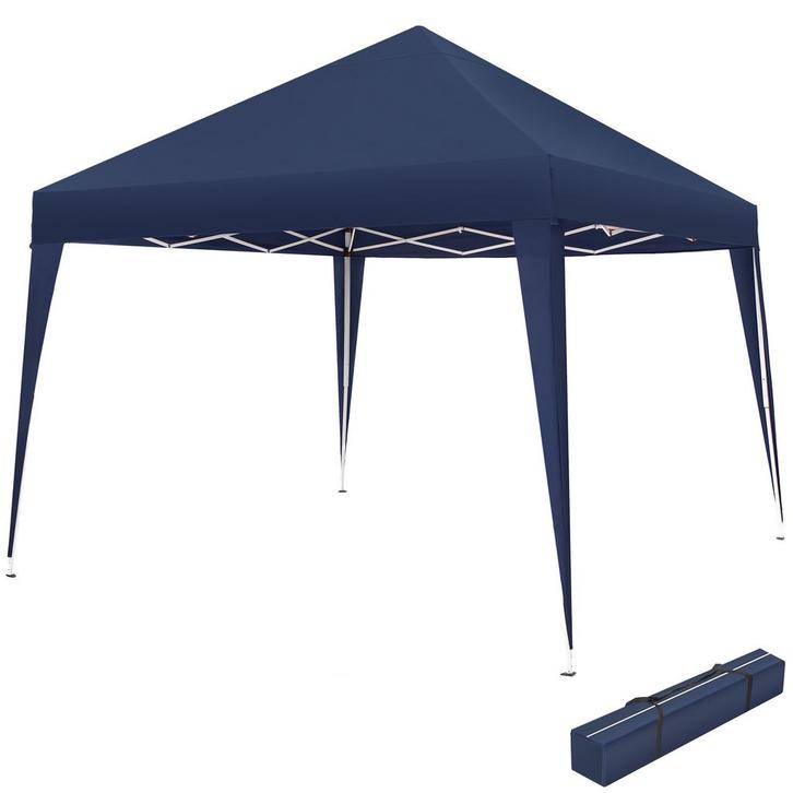 tectake Tuinpaviljoen Linosa opvouwbaar 3x3m - blauw, Tuin en Terras, Partytenten, Verzenden