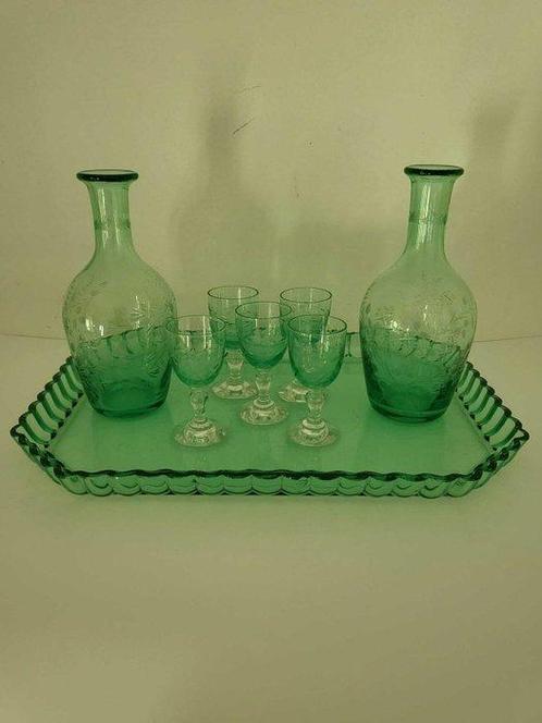 inconnu - Service à liqueur (8) - Ouraline - Superbe service, Antiek en Kunst, Kunst | Designobjecten