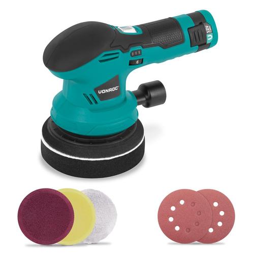 Polijstmachine 12V- Ø 125mm | Incl. Accu, usb-c kabel, 4, Doe-het-zelf en Bouw, Gereedschap | Overige machines, Nieuw, Verzenden