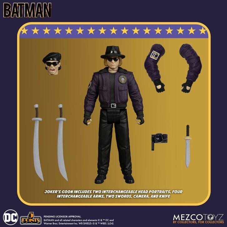Batman (1989) 5 Points Action Figure Joker Goon 9 cm, Collections, Cinéma & Télévision, Enlèvement ou Envoi