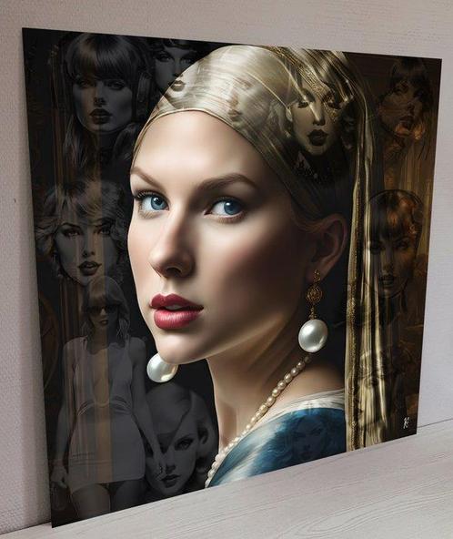 Kurotory - Taylor with the Pearl Earrings (XL), Antiek en Kunst, Kunst | Schilderijen | Modern