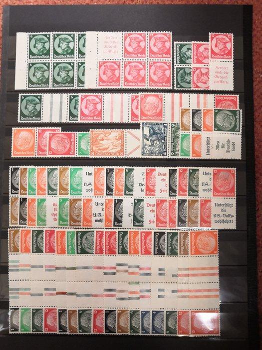 Duitse Rijk 1933/1941 - 3. Reich-samenvattingen,, Postzegels en Munten, Postzegels | Europa | Duitsland