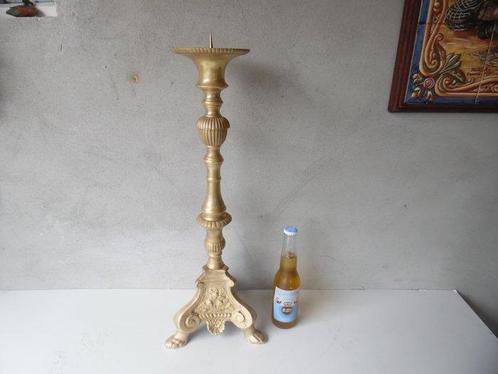 Kandelaar - Gegoten messing, Antiek en Kunst, Curiosa en Brocante