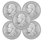 Canada. 5 Dollars 2025 Maple Leaf 5 x 1 oz (.9999) Silver
