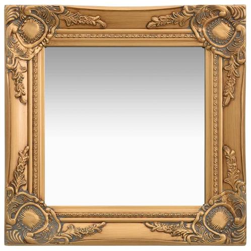 vidaXL Miroir mural style baroque 40x40 cm Doré, Maison & Meubles, Accessoires pour la Maison | Miroirs, Neuf, Envoi