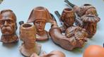 Group of clay pipes