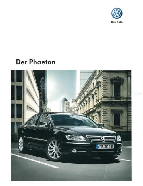 2008 VOLKSWAGEN PHAETON BROCHURE DUITS, Boeken, Auto's | Folders en Tijdschriften