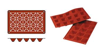 Bakmat | Pyramid-Mini Silikomart, Verzenden