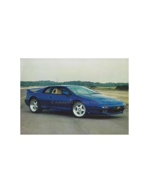 1995 LOTUS ESPRIT S4S LEAFLET ENGELS, Livres, Autos | Brochures & Magazines