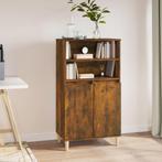 vidaXL Hoge kast 60x36x110 cm bewerkt hout gerookt, Huis en Inrichting, Verzenden, Nieuw