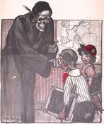 Spotprent over de slag aan de Somme. (lijst optie, Lithos), Antiek en Kunst, Kunst | Litho's en Zeefdrukken, Verzenden