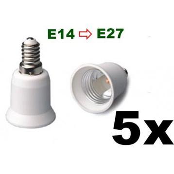 E14 naar E27 Fitting Omvormer 5x (Lamp Fittings)