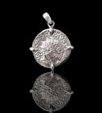 Romain antique, Empire Argent Pendentif en forme de monnaie