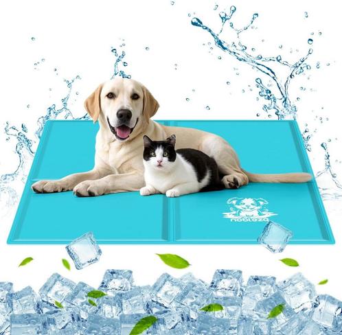 Nobleza Koelmat voor honden en katten - 120x80cm - Blauw, Dieren en Toebehoren, Overige Dieren-accessoires, Verzenden