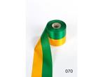Nationaal vlag lint groen/geel oa den haag 100 mm breed, per