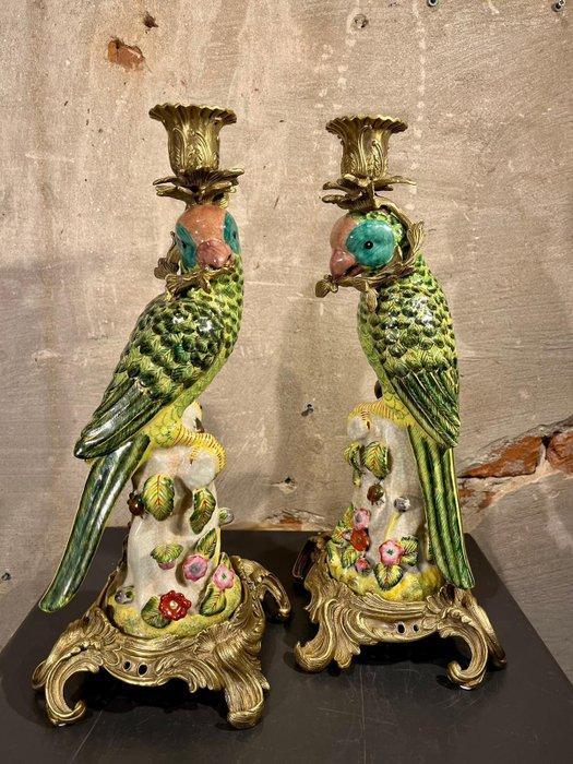 Kaarsenhouder (2) - Porselein, Brons, Antiek en Kunst, Curiosa en Brocante