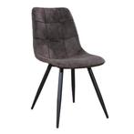 Stoelen | PEAK | Microvezel/Metaal | Steel | Zwarte Poten |, Verzenden, Nieuw in verpakking
