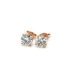 Oorbellen - 14 karaat Roségoud - 2.01ct. tw. Diamant, Nieuw