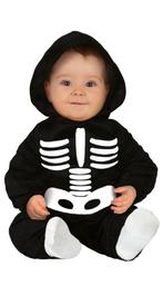 Skelet Halloween Kostuum Baby zwart-wit, Hobby en Vrije tijd, Feestartikelen, Verzenden, Nieuw
