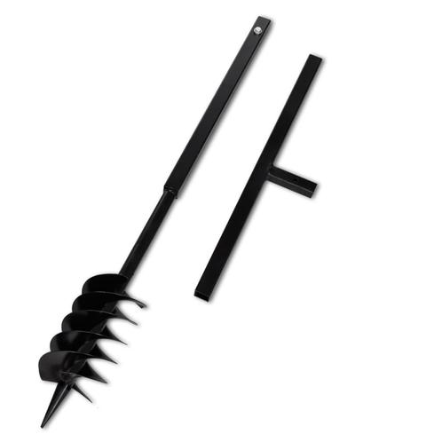 vidaXL Grondboor met handvat en schroefkop (dubbele schroef), Doe-het-zelf en Bouw, Gereedschap | Handgereedschap, Nieuw, Verzenden
