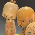 Waichi Ishida - Beeldje - Okappa Kimono | Bob Cut Kokeshi, Antiek en Kunst