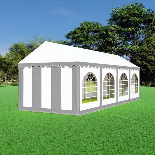 Partytent 3x8  PVC - Premium | Grijs / wit, Jardin & Terrasse, Tonnelles, Envoi