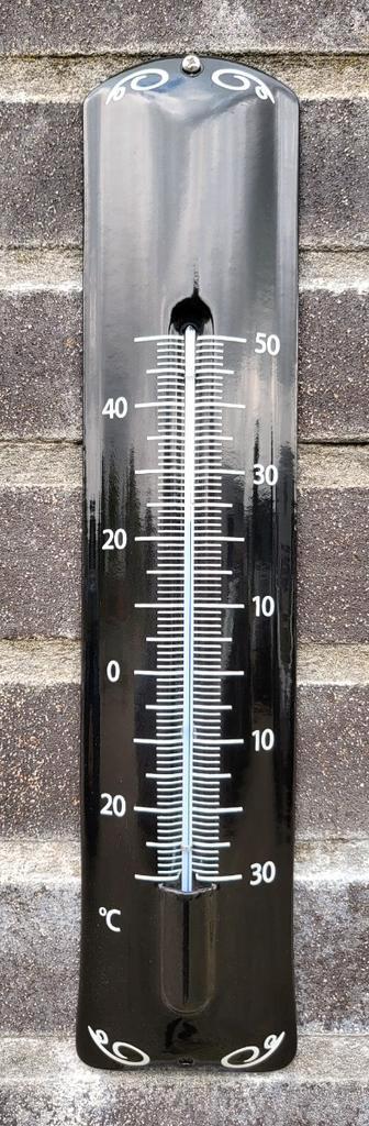 Thermometer deco zwart, Verzamelen, Merken en Reclamevoorwerpen, Verzenden