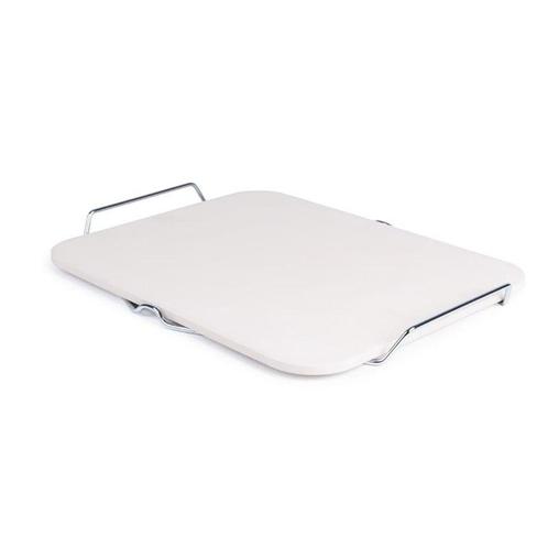 Pizzasteen rechthoekig met metalen houder | 38(b)x30,5(d)cm, Zakelijke goederen, Horeca | Keukenapparatuur, Nieuw in verpakking