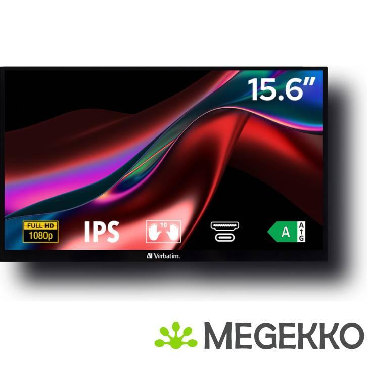 Verbatim PMT-15 15.6  Full HD Touchscreen Portable IPS, Computers en Software, Overige Computers en Software, Nieuw, Verzenden