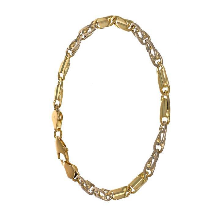 Zonder Minimumprijs - Armband - 18 karaat Geel goud, Witgoud, Handtassen en Accessoires, Armbanden