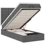 vidaXL Ottoman bed met matras 80x200cm stof donkergrijs, Huis en Inrichting, Slaapkamer | Bedden, Verzenden, Nieuw