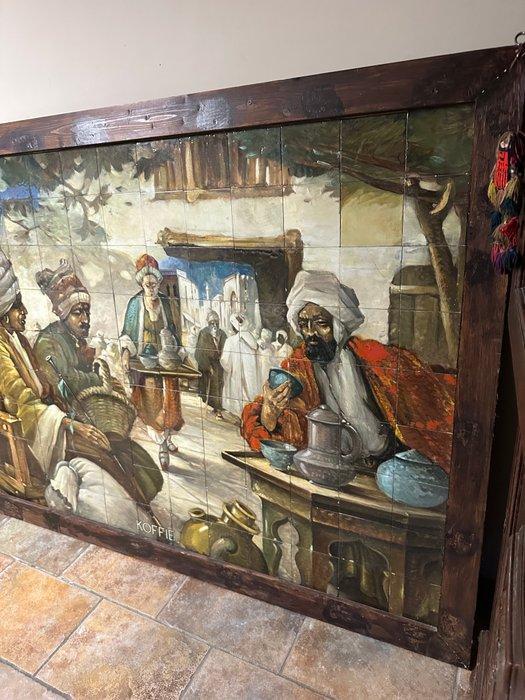 Tegel - Plateelbakkerij Zuid-Holland - 1920-1930 - KOFFIE, Antiek en Kunst, Antiek | Meubels | Stoelen en Sofa's