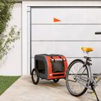 vidaXL Hondenfietstrailer oxford stof en ijzer oranje en, Verzenden, Nieuw