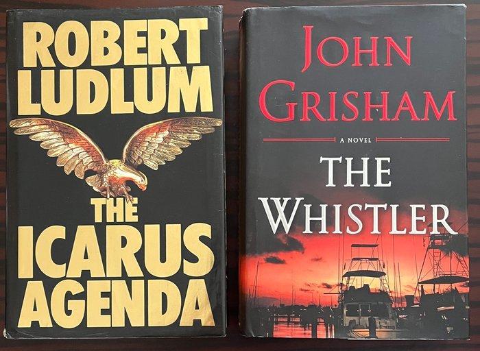 Signed, John Grisham & Robert Ludlum - Set of 2 1st, Antiquités & Art, Antiquités | Livres & Manuscrits