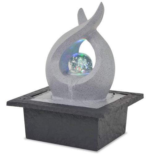 vidaXL Binnenfontein met LED-verlichting polyresin, Tuin en Terras, Waterpartijen en Fonteinen, Nieuw, Verzenden