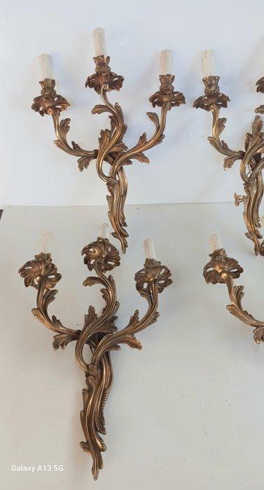 Wandkandelaar (4) - Brons, Antiek en Kunst, Curiosa en Brocante