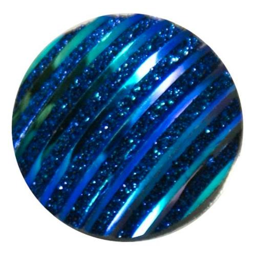 Fako Bijoux® - Click Button - Glitter Streep - Blauw, Handtassen en Accessoires, Armbanden, Verzenden