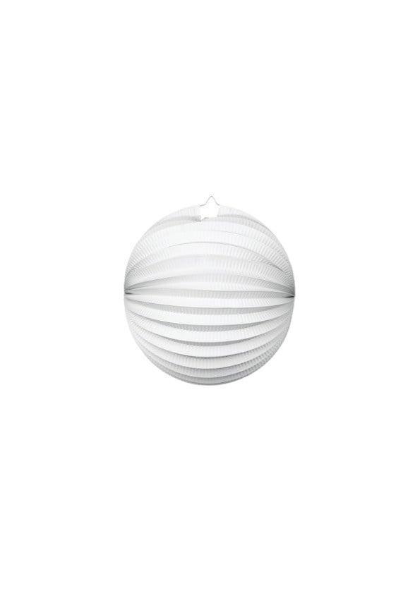 Witte Lampion 25cm, Hobby en Vrije tijd, Feestartikelen, Nieuw, Verzenden
