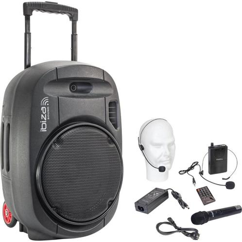 Ibiza Sound PORT12UHF-MKII Mobiele Bluetooth Luidspreker, Audio, Tv en Foto, Luidsprekerboxen