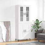 vidaXL Hoge kast 69,5x34x180 cm bewerkt hout wit, Huis en Inrichting, Verzenden, Nieuw