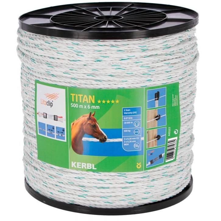 Titan schrikdraadkoord 500m,6mm 3x cu 0,30 + 3x ni 0,30 -, Dieren en Toebehoren, Stalling en Weidegang