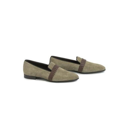 Louis Leeman Suede Green Olive Dapper Loafer Slipper 690$ -, Kleding | Heren, Schoenen