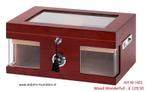 DOORZICHT HUMIDOR  GLAS - TRANSPARANT LUXE TOPSEGMENT hdam, Verzenden, Nieuw, Tabaksdoos of Verpakking
